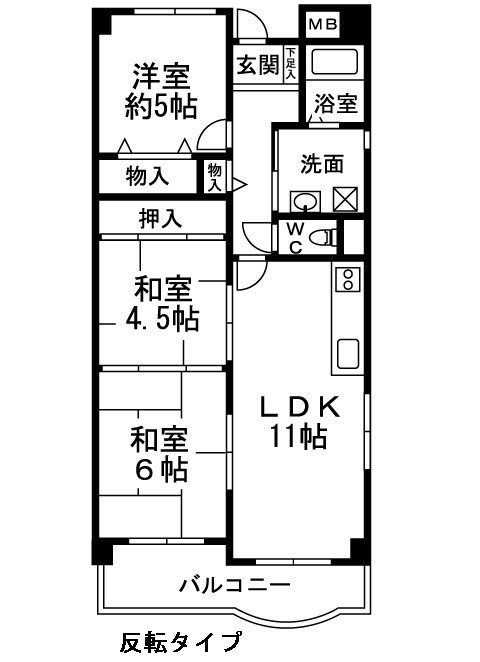 フローラル岸和田 間取り