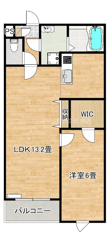 ジーメゾン石津町東プリシエ 間取り
