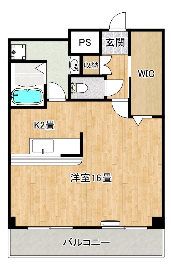 少林寺TKハイツ 間取り