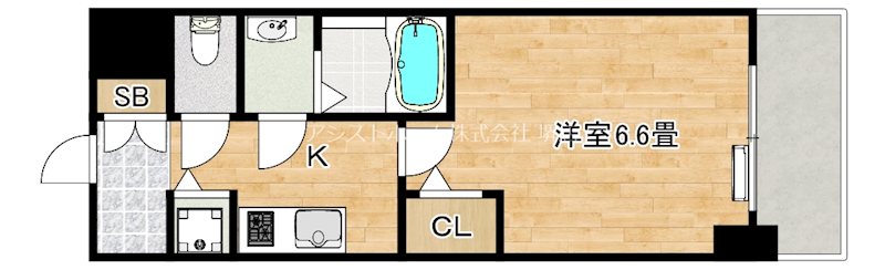 S-RESIDECE堺湊駅前azure 間取り