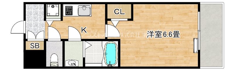S-RESIDECE堺湊駅前azure 間取り