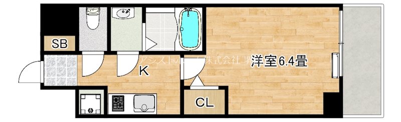 S-RESIDECE堺湊駅前azure 間取り