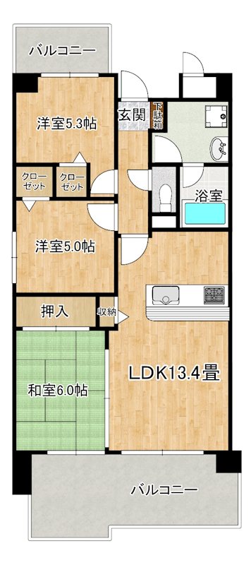 ジョイフル寿 間取り