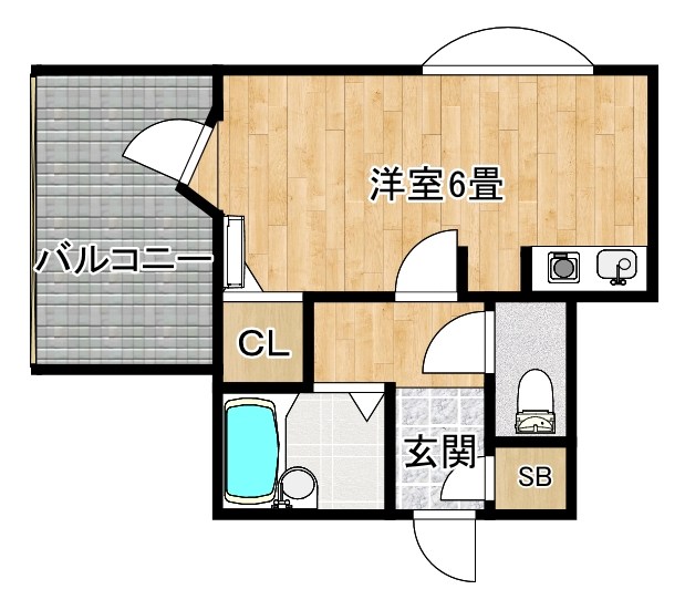 シャルマンフジ堺市弐番館 間取り