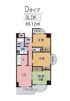 ロサノS北豊中 間取り
