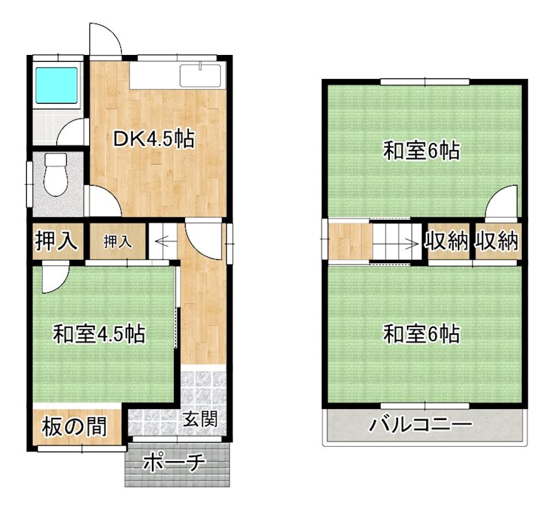 我孫子１丁目貸家 間取り