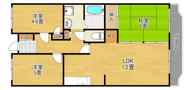 ヨコマーク加茂 間取り