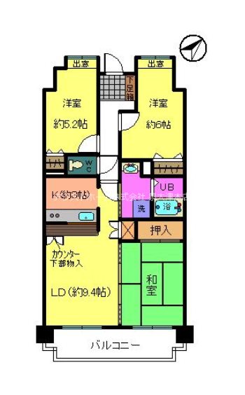 シャルマンフジエスト岸和田 間取り