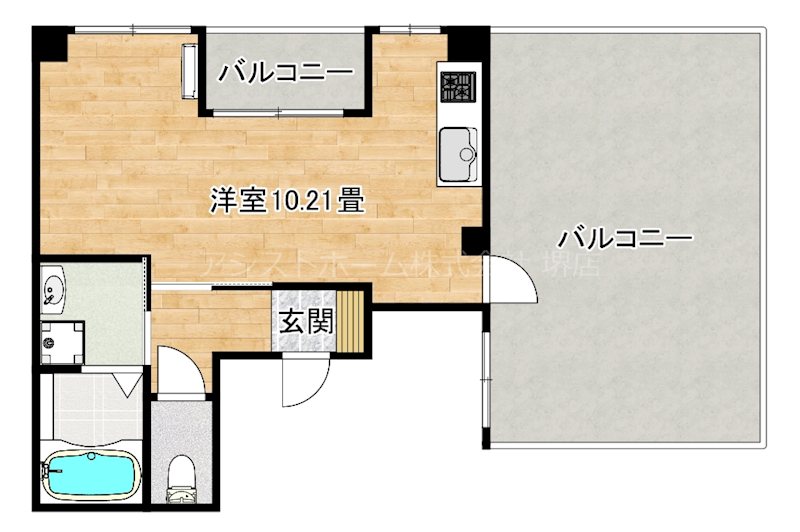 ヴィラペントハウス堺東 間取り