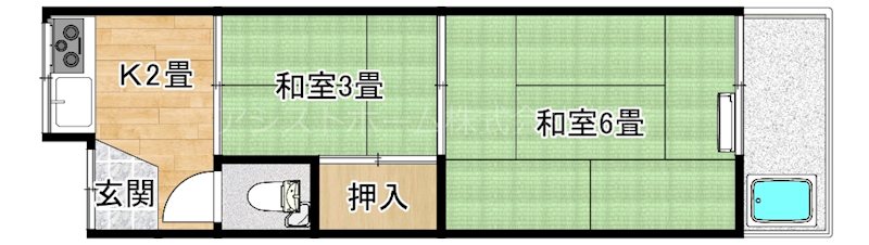 浜寺石津コーポ 間取り