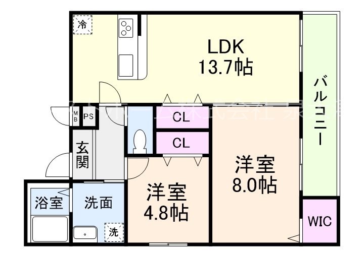 フジパレス レーヴⅠ番館 間取り
