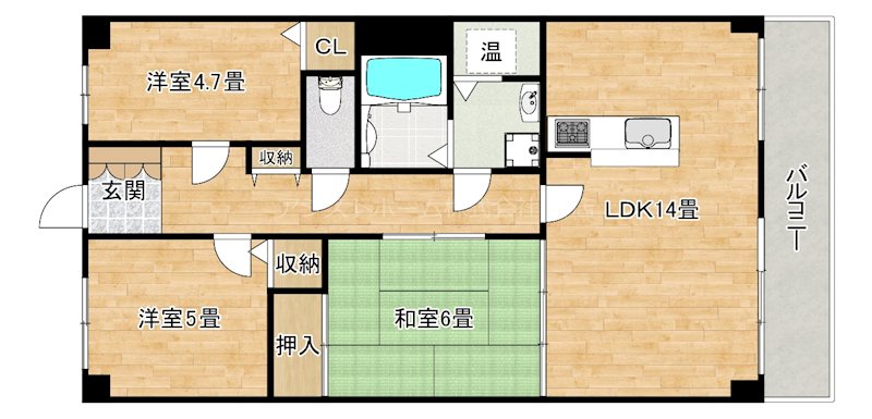 シャルム堺 間取り