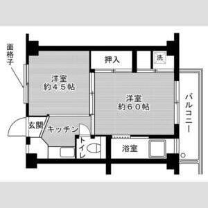 ビレッジハウス忠岡2号棟 間取り
