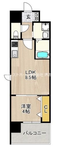 レクシア堺東     間取り