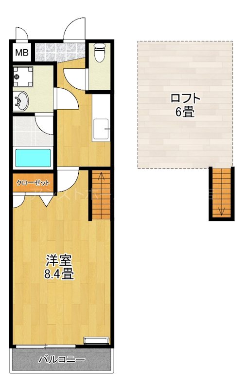 フジパレスフォーゲルⅠ番館 間取り