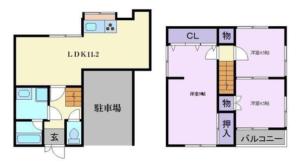和泉市葛の葉町戸建 間取り