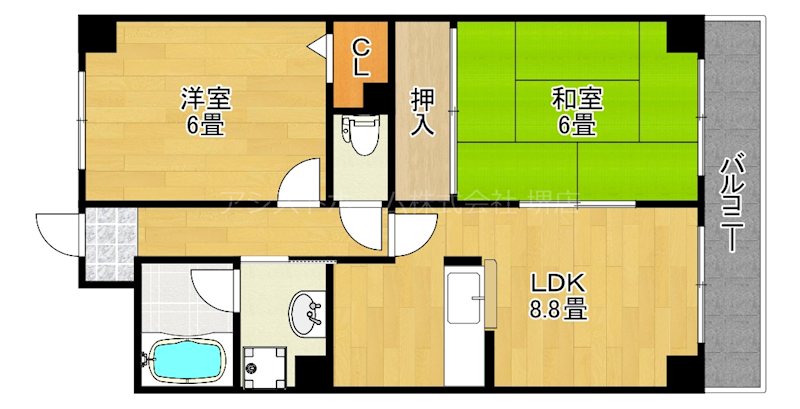 ベルローゼ浜寺 間取り