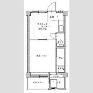 ビレッジハウス葛ノ葉8号棟  間取り