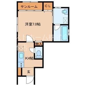 パレス花紋Ⅱ 間取り