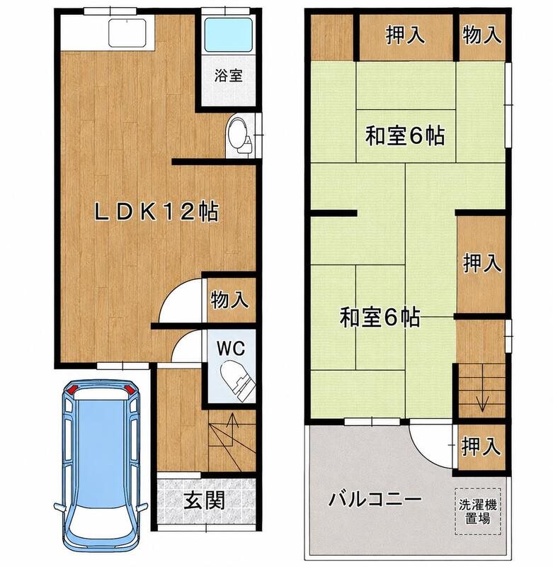 豊中町三丁目戸建 間取り