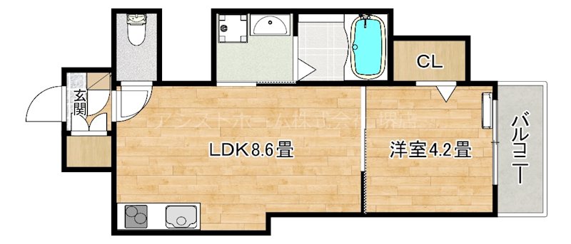 アトムハウスⅡ番館 間取り