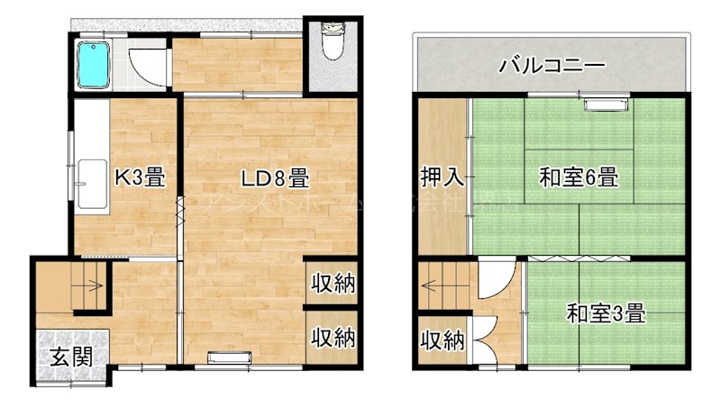 柳之町東戸建 間取り