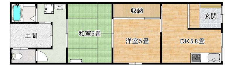 北田出井貸テラスハウス 間取り