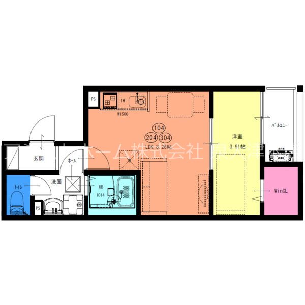 F+style西取石5号館 間取り