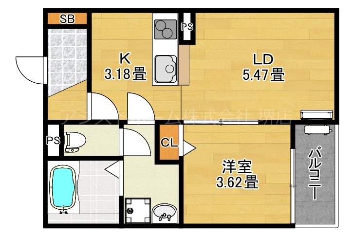 F+style西取石5号館 間取り