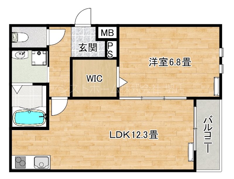フジパレス湊駅東 間取り