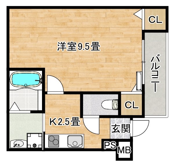 フジパレス百舌鳥駅南Ⅲ番館 間取り