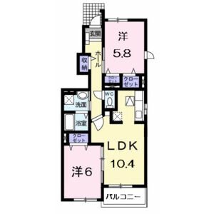 ラフレシール・メゾン・宮﨑Ⅱ 間取り