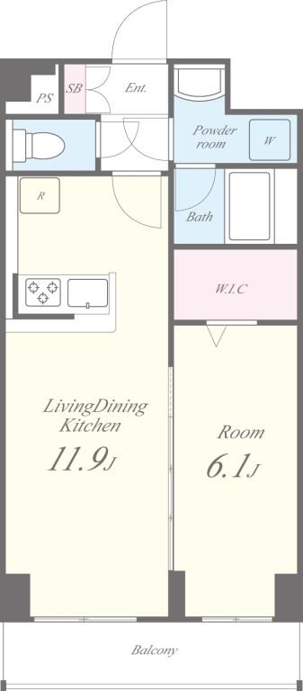 スカイガーデン錦糸町 間取り図