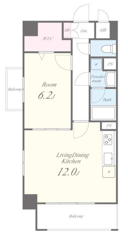 プラシード新町 間取り図