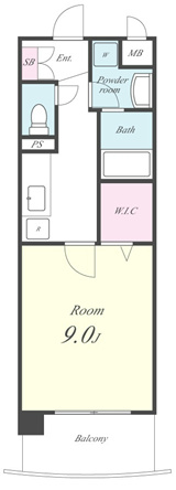 シェソワ鳩ケ谷 間取り図