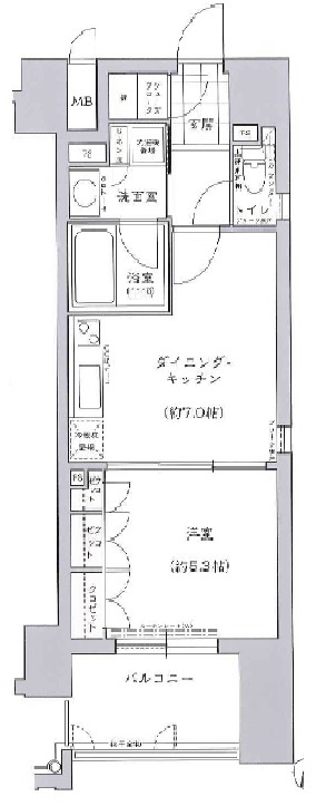 セイワパレス大手前西 間取り図