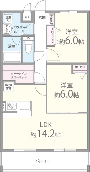 ｻﾝｳﾞｨﾗ24 間取り図