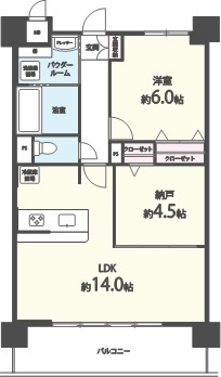 ソシア千里丘 601号室 間取り