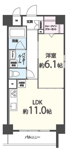 アベニール四天王寺 間取り図