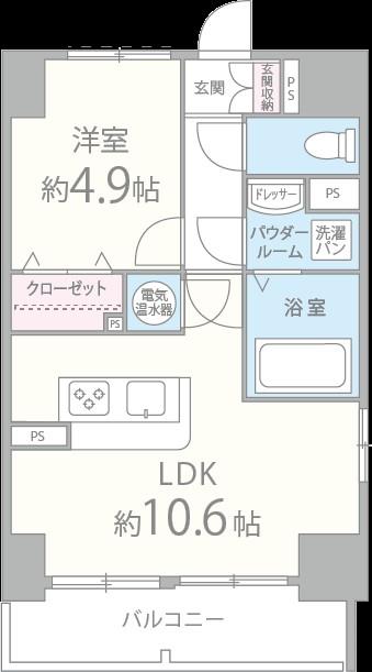 メゾンクラウン鷺洲 間取り図