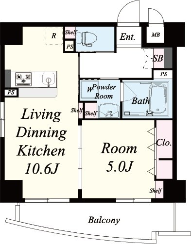 ベラ・ルーナ北梅田 間取り図