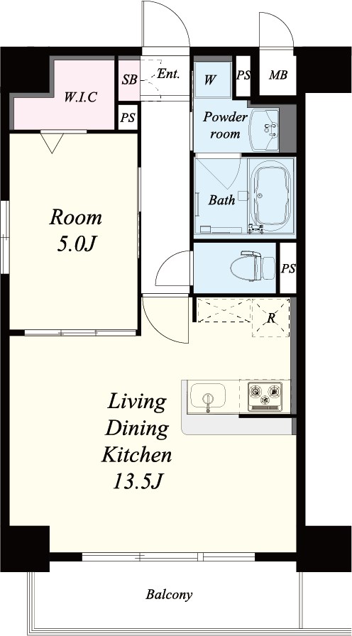 レユシール塚本 間取り図