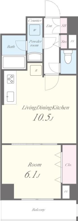 フルール・ラ・メール 間取り図