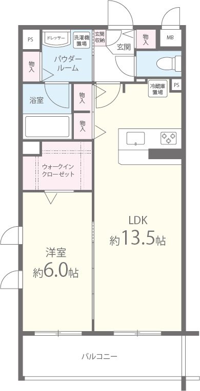 ルーナ・クレシェンテ 間取り図