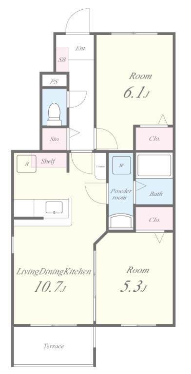パルマリィ 間取り図