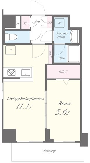 イート アパートメント ヴェリタス 間取り図