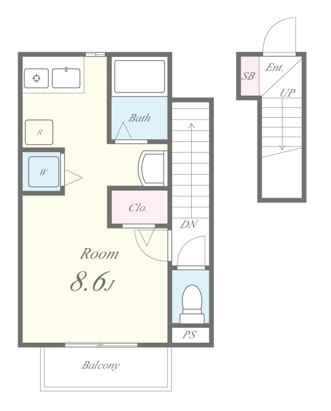 セーヌ藤が岡 間取り図
