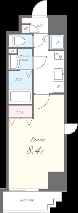 ﾒﾙｼｰ･ｳﾞｫｸｰ 間取り図