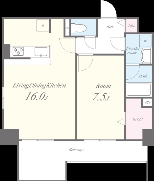 月島リバーサイドハイツ 間取り図