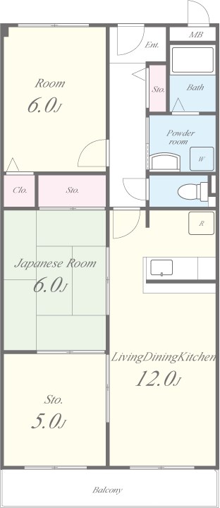 シャンテ小倉 間取り図